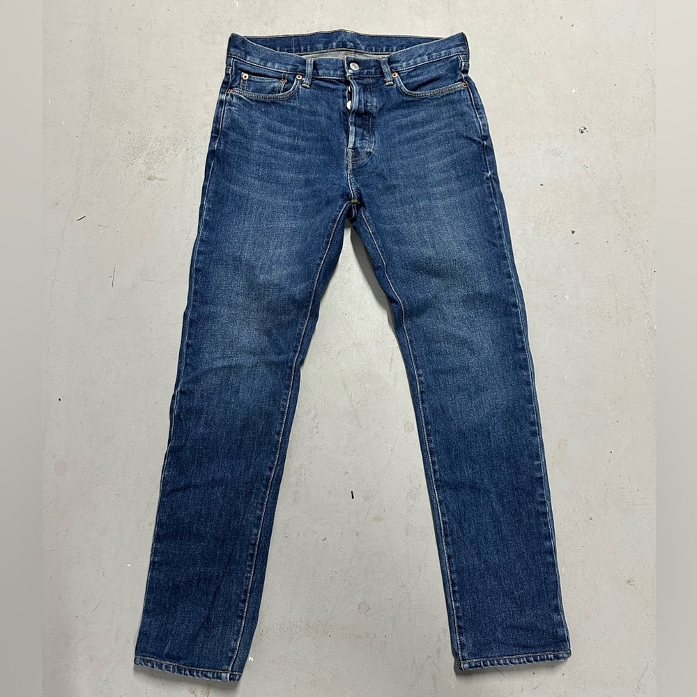 Buck Mason Men's Slim Jeans - Dark Blue